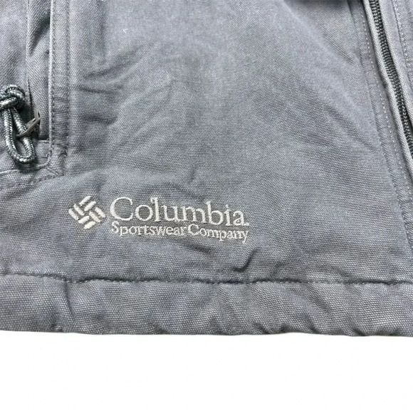 ColumbiaVintage Gray Canvas Jacket Size Men’s M Casual Mid-Length - Picture 6 of 10